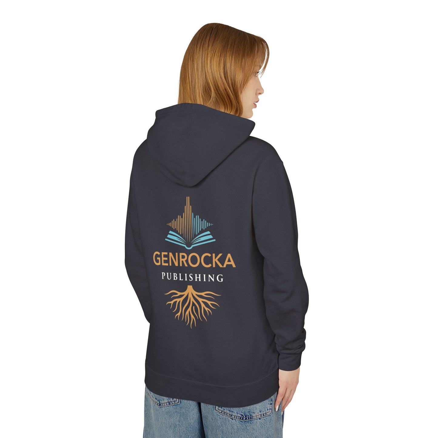 Genrocka Roots Hoodie — Lightweight Cream Hooded Sweatshirt