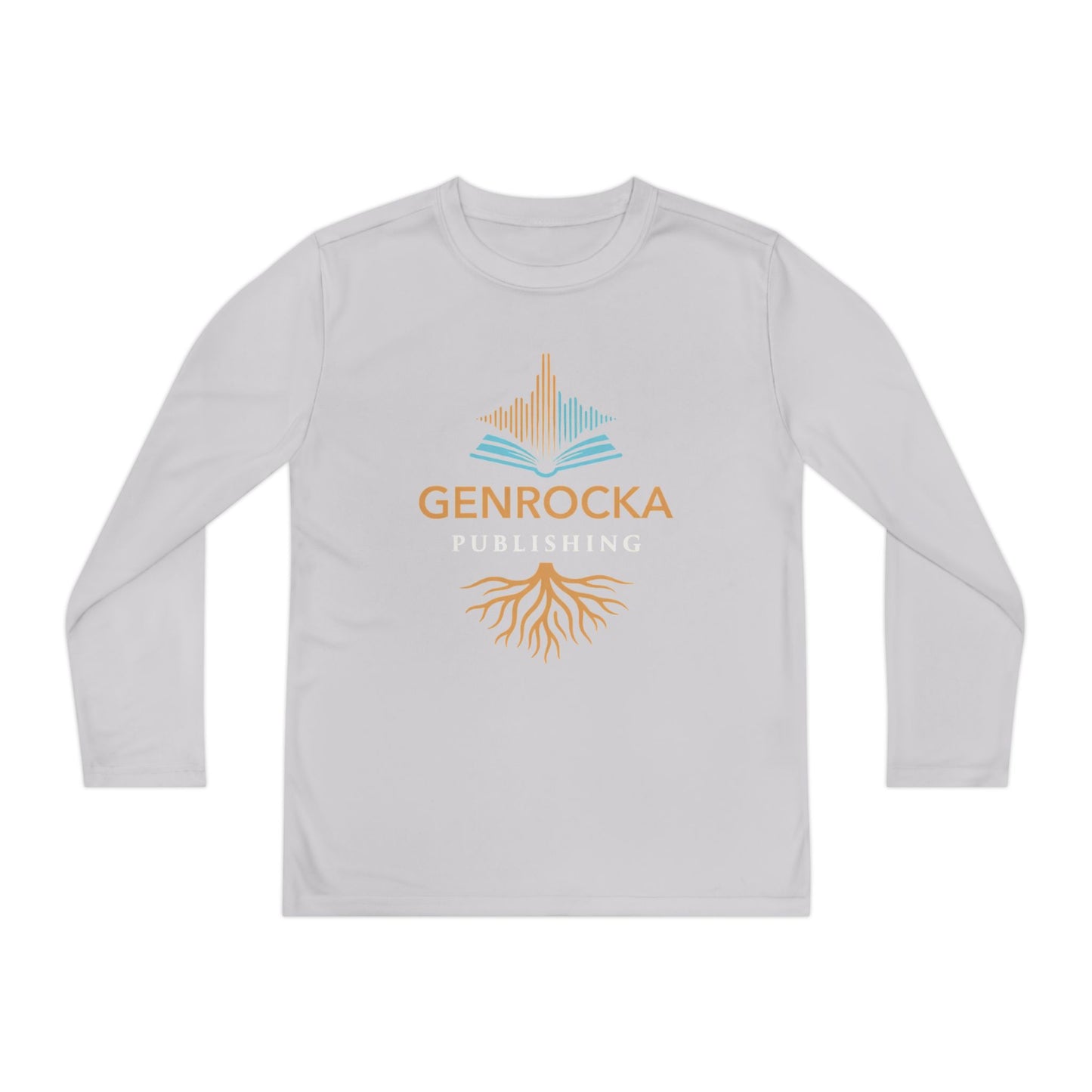 GenRocka Youth Long Sleeve Tee – Roots & Wave Logo Performance Shirt