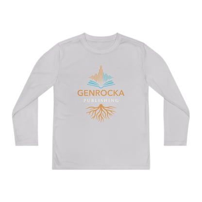 GenRocka Youth Long Sleeve Tee – Roots & Wave Logo Performance Shirt