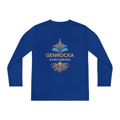 GenRocka Youth Long Sleeve Tee – Roots & Wave Logo Performance Shirt