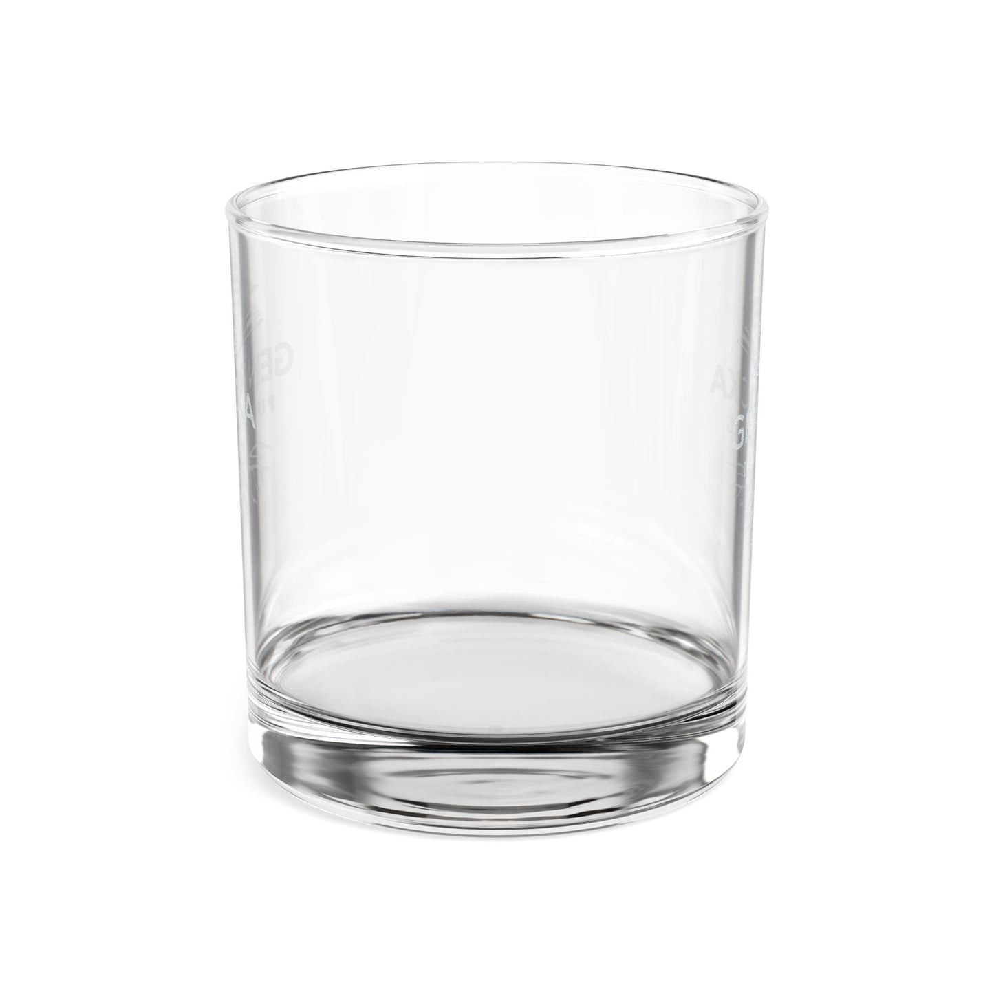 Engraved Whiskey Glass 10.5 oz — Personalized Rocks Glass with Subtle Logo Etching