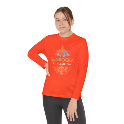 GenRocka Youth Long Sleeve Tee – Roots & Wave Logo Performance Shirt