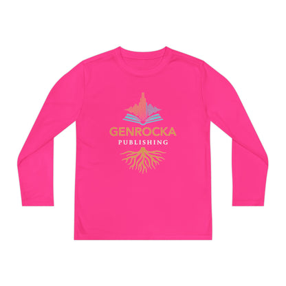 GenRocka Youth Long Sleeve Tee – Roots & Wave Logo Performance Shirt