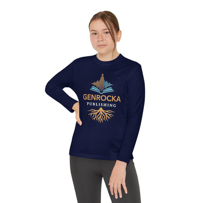 GenRocka Youth Long Sleeve Tee – Roots & Wave Logo Performance Shirt