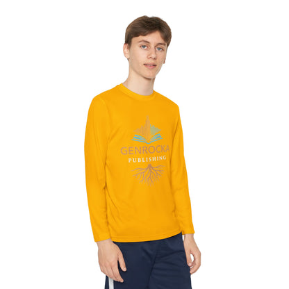 GenRocka Youth Long Sleeve Tee – Roots & Wave Logo Performance Shirt