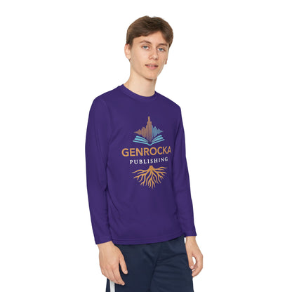 GenRocka Youth Long Sleeve Tee – Roots & Wave Logo Performance Shirt