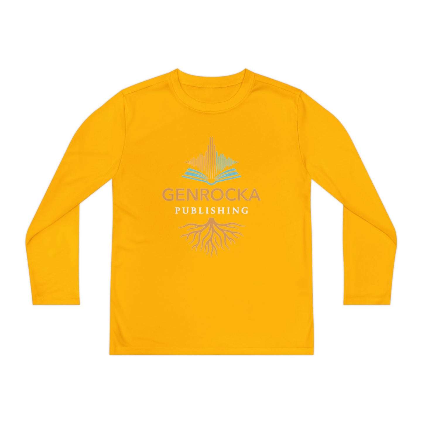 GenRocka Youth Long Sleeve Tee – Roots & Wave Logo Performance Shirt
