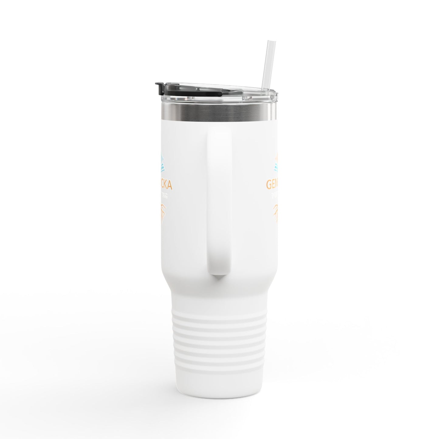 40oz Insulated Tumbler with Handle — Stainless Steel Travel Mug, Teacher Appreciation Gift