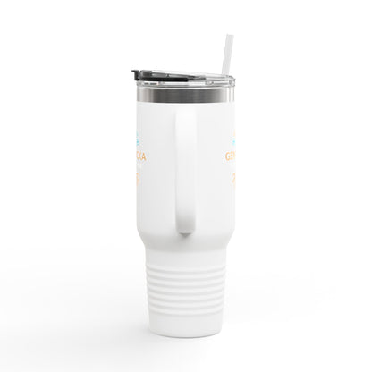 40oz Insulated Tumbler with Handle — Stainless Steel Travel Mug, Teacher Appreciation Gift