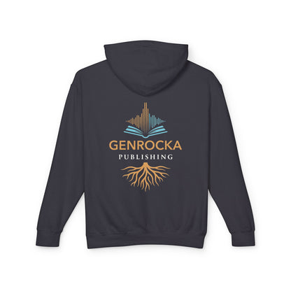 Genrocka Roots Hoodie — Lightweight Cream Hooded Sweatshirt