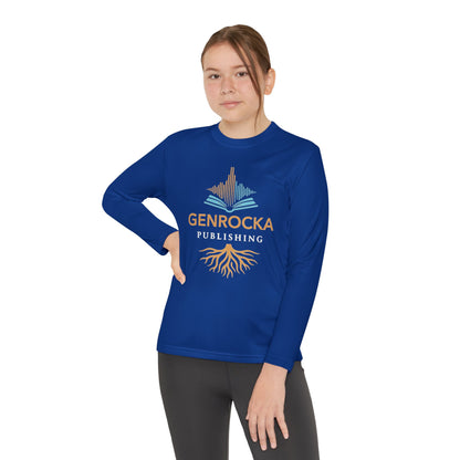 GenRocka Youth Long Sleeve Tee – Roots & Wave Logo Performance Shirt
