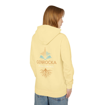 Genrocka Roots Hoodie — Lightweight Cream Hooded Sweatshirt