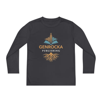 GenRocka Youth Long Sleeve Tee – Roots & Wave Logo Performance Shirt
