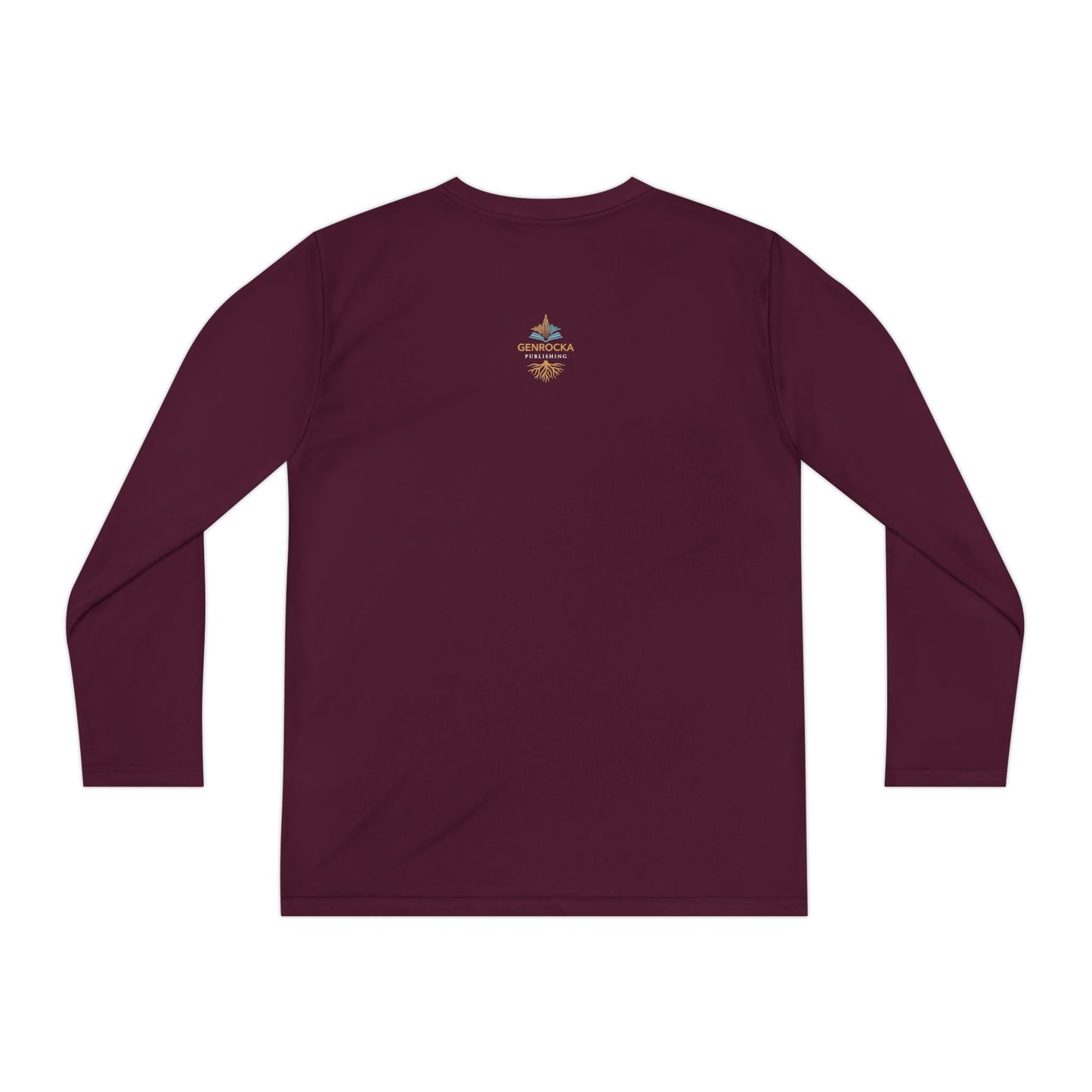 GenRocka Youth Long Sleeve Tee – Roots & Wave Logo Performance Shirt