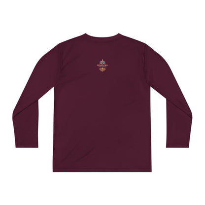 GenRocka Youth Long Sleeve Tee – Roots & Wave Logo Performance Shirt