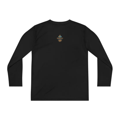 GenRocka Youth Long Sleeve Tee – Roots & Wave Logo Performance Shirt