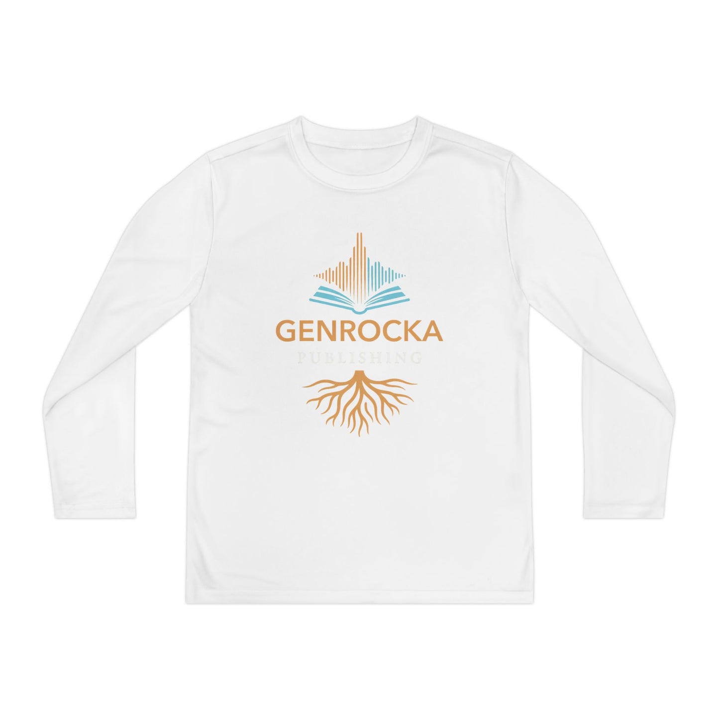 GenRocka Youth Long Sleeve Tee – Roots & Wave Logo Performance Shirt