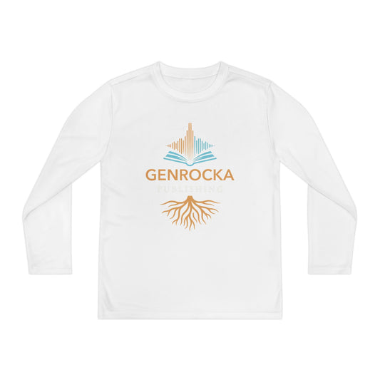 GenRocka Youth Long Sleeve Tee – Roots & Wave Logo Performance Shirt