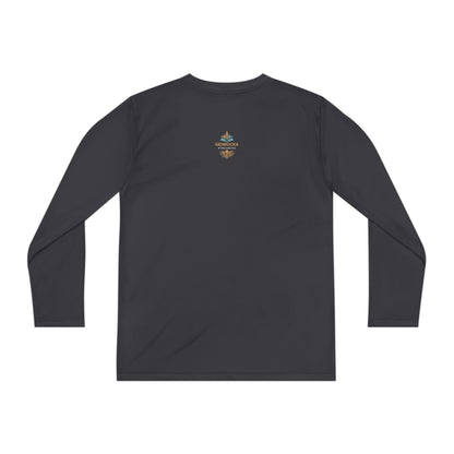 GenRocka Youth Long Sleeve Tee – Roots & Wave Logo Performance Shirt