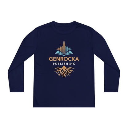 GenRocka Youth Long Sleeve Tee – Roots & Wave Logo Performance Shirt