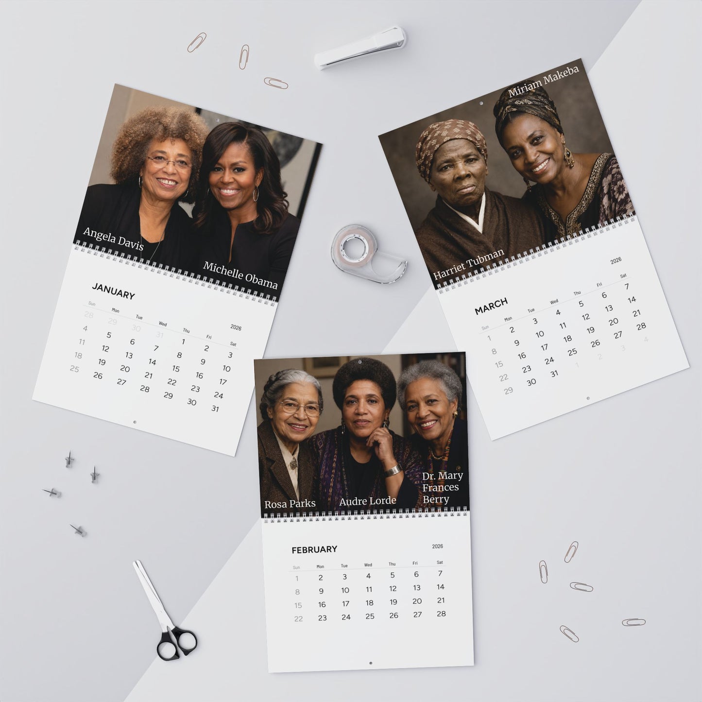 Who Is? International Black Women Historians 2026 Wall Calendar — Black Women in History