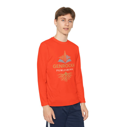 GenRocka Youth Long Sleeve Tee – Roots & Wave Logo Performance Shirt