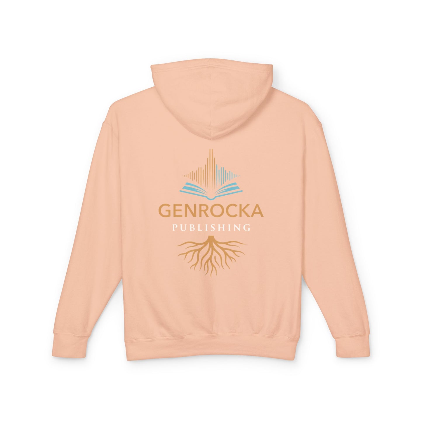 Genrocka Roots Hoodie — Lightweight Cream Hooded Sweatshirt
