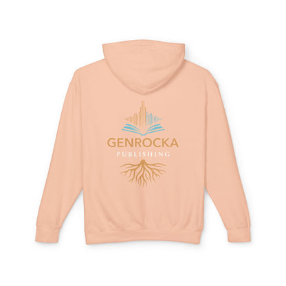 Genrocka Roots Hoodie — Lightweight Cream Hooded Sweatshirt