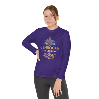 GenRocka Youth Long Sleeve Tee – Roots & Wave Logo Performance Shirt
