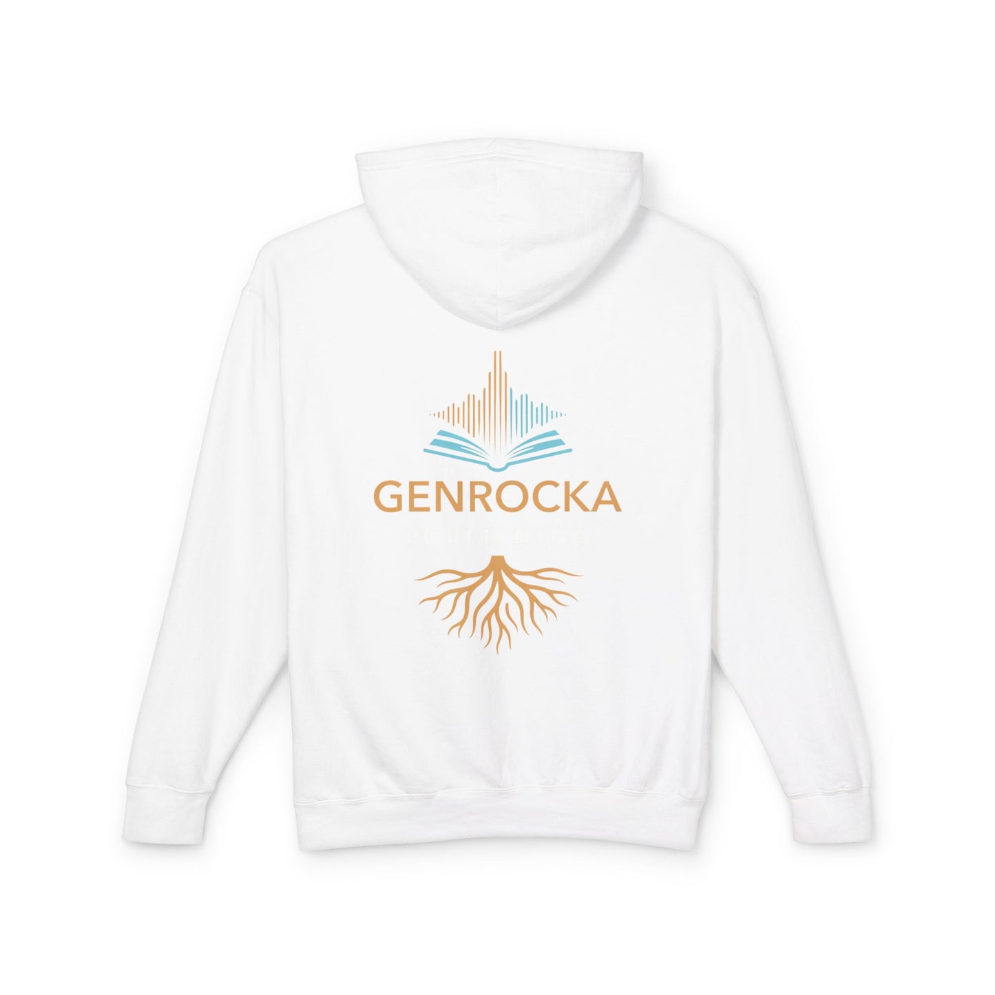 Genrocka Roots Hoodie — Lightweight Cream Hooded Sweatshirt