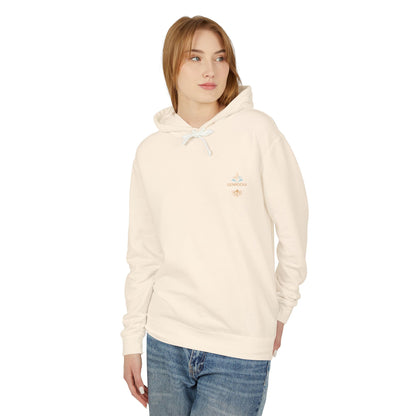 Genrocka Roots Hoodie — Lightweight Cream Hooded Sweatshirt