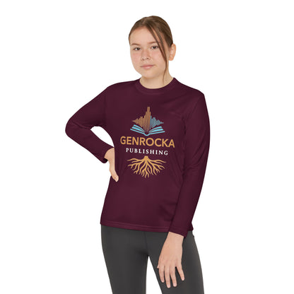GenRocka Youth Long Sleeve Tee – Roots & Wave Logo Performance Shirt