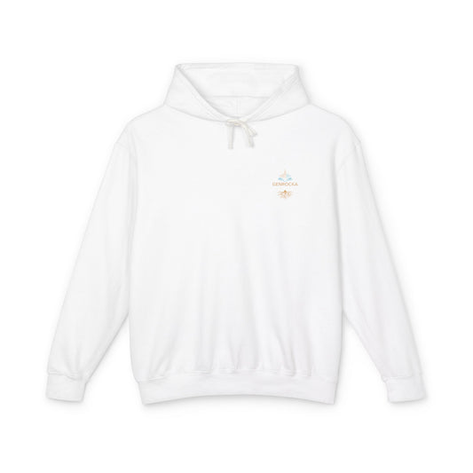 Genrocka Roots Hoodie — Lightweight Cream Hooded Sweatshirt