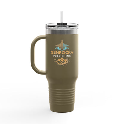 40oz Insulated Tumbler with Handle — Stainless Steel Travel Mug, Teacher Appreciation Gift