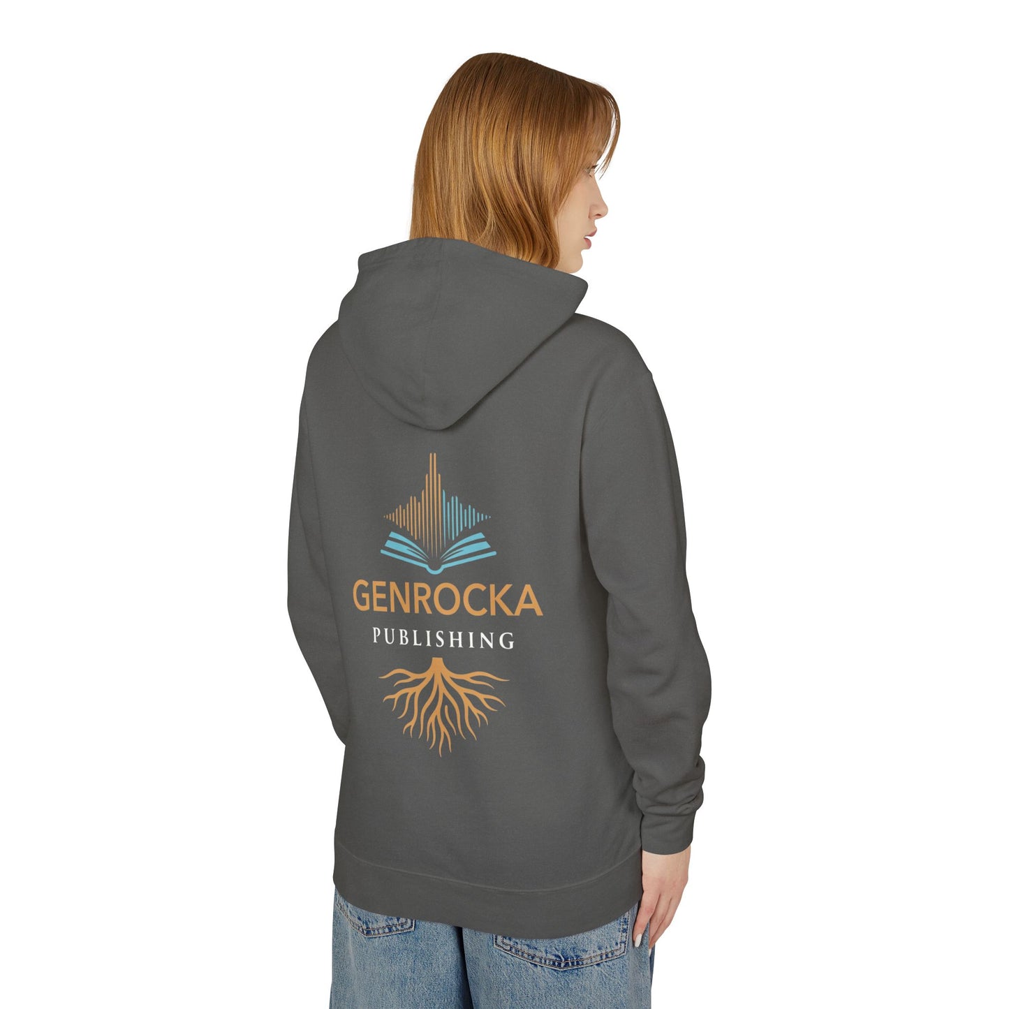 Genrocka Roots Hoodie — Lightweight Cream Hooded Sweatshirt