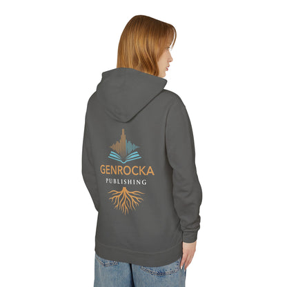Genrocka Roots Hoodie — Lightweight Cream Hooded Sweatshirt