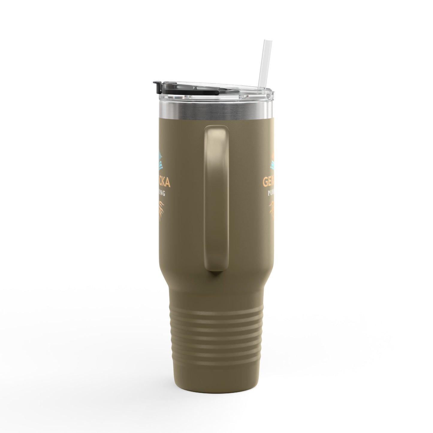 40oz Insulated Tumbler with Handle — Stainless Steel Travel Mug, Teacher Appreciation Gift