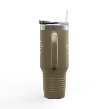 40oz Insulated Tumbler with Handle — Stainless Steel Travel Mug, Teacher Appreciation Gift