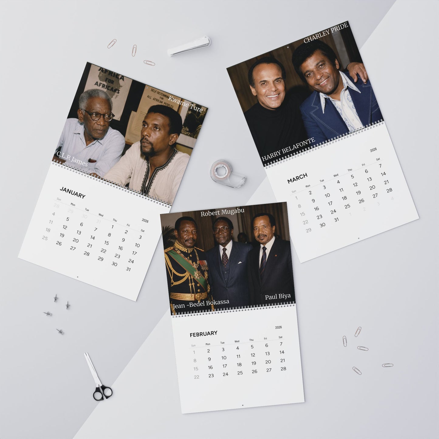 Who Is? International Black Historians 2026 Wall Calendar — Black History Educators Gift