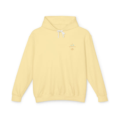 Genrocka Roots Hoodie — Lightweight Cream Hooded Sweatshirt