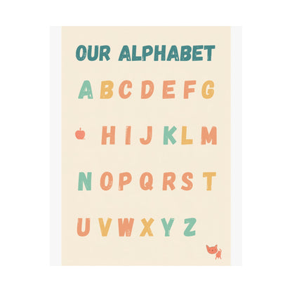 ABC Alphabet Poster for Classroom — Pre-K & Kindergarten Wall Art, A-Z Learning Chart
