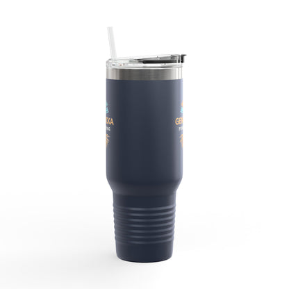 40oz Insulated Tumbler with Handle — Stainless Steel Travel Mug, Teacher Appreciation Gift