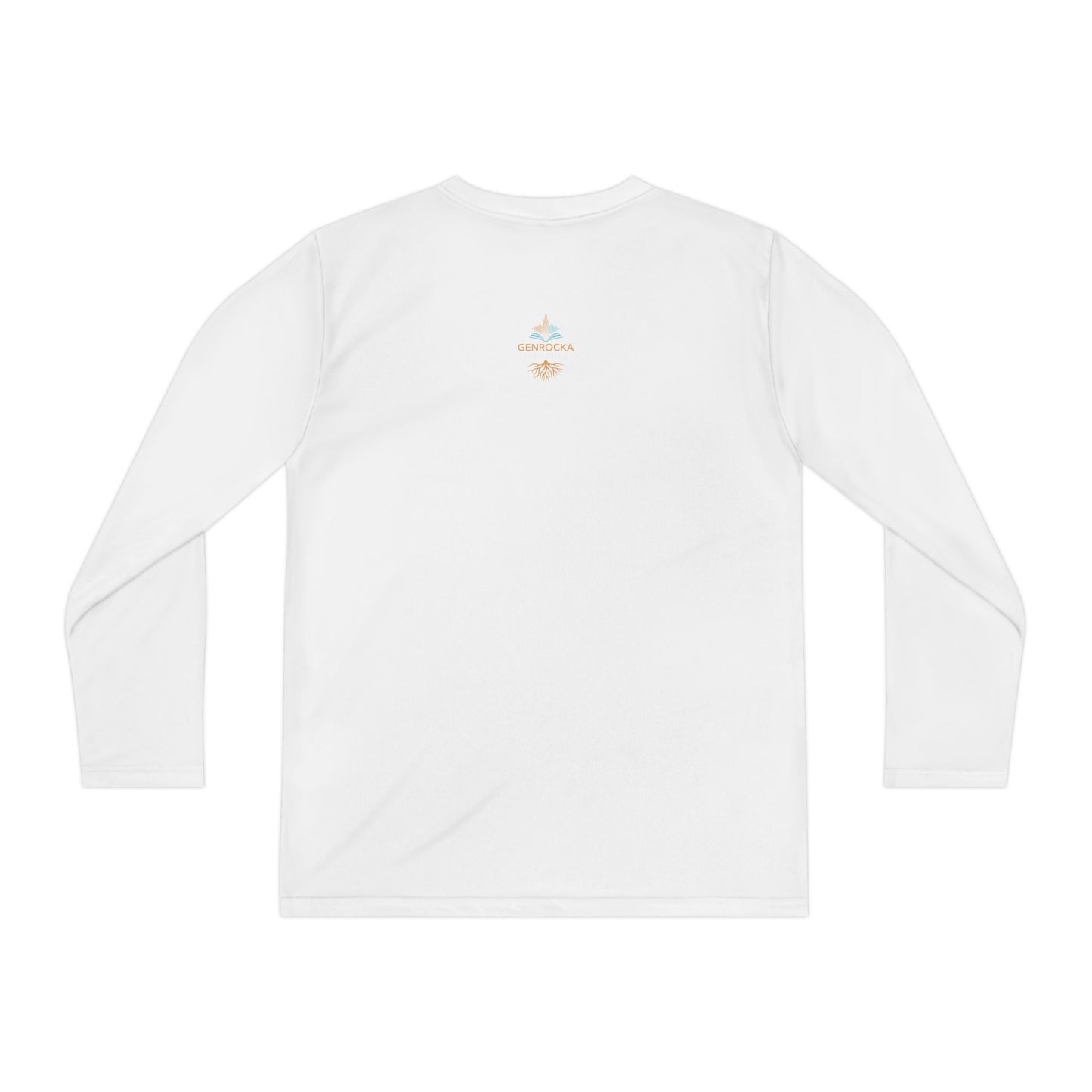GenRocka Youth Long Sleeve Tee – Roots & Wave Logo Performance Shirt