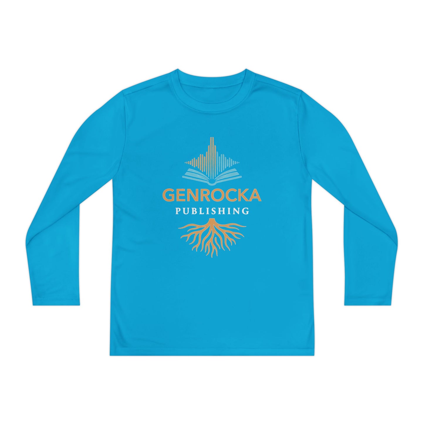 GenRocka Youth Long Sleeve Tee – Roots & Wave Logo Performance Shirt