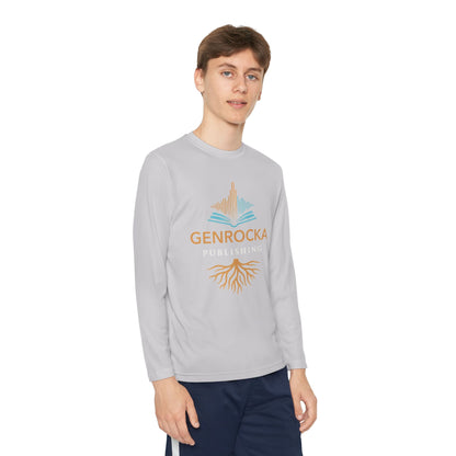 GenRocka Youth Long Sleeve Tee – Roots & Wave Logo Performance Shirt