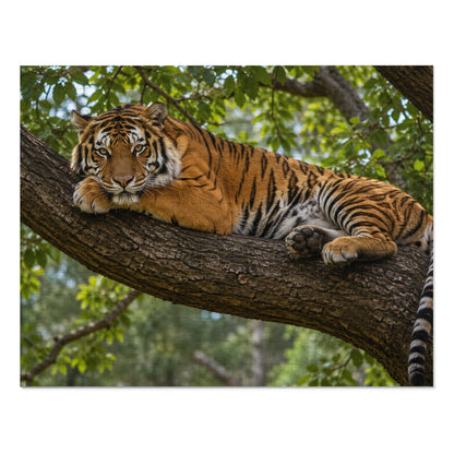 Lazy Tiger Jigsaw Puzzle — 252 Pieces in Gift Tin | Ocean Learning Fun