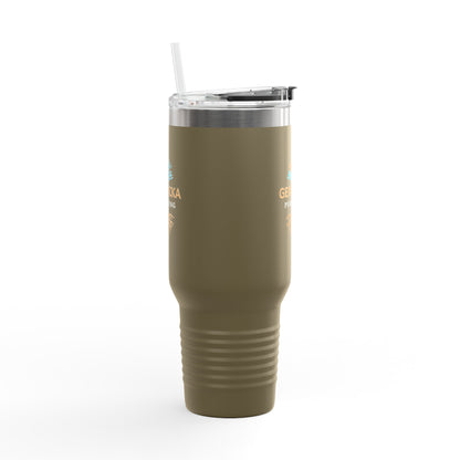 40oz Insulated Tumbler with Handle — Stainless Steel Travel Mug, Teacher Appreciation Gift