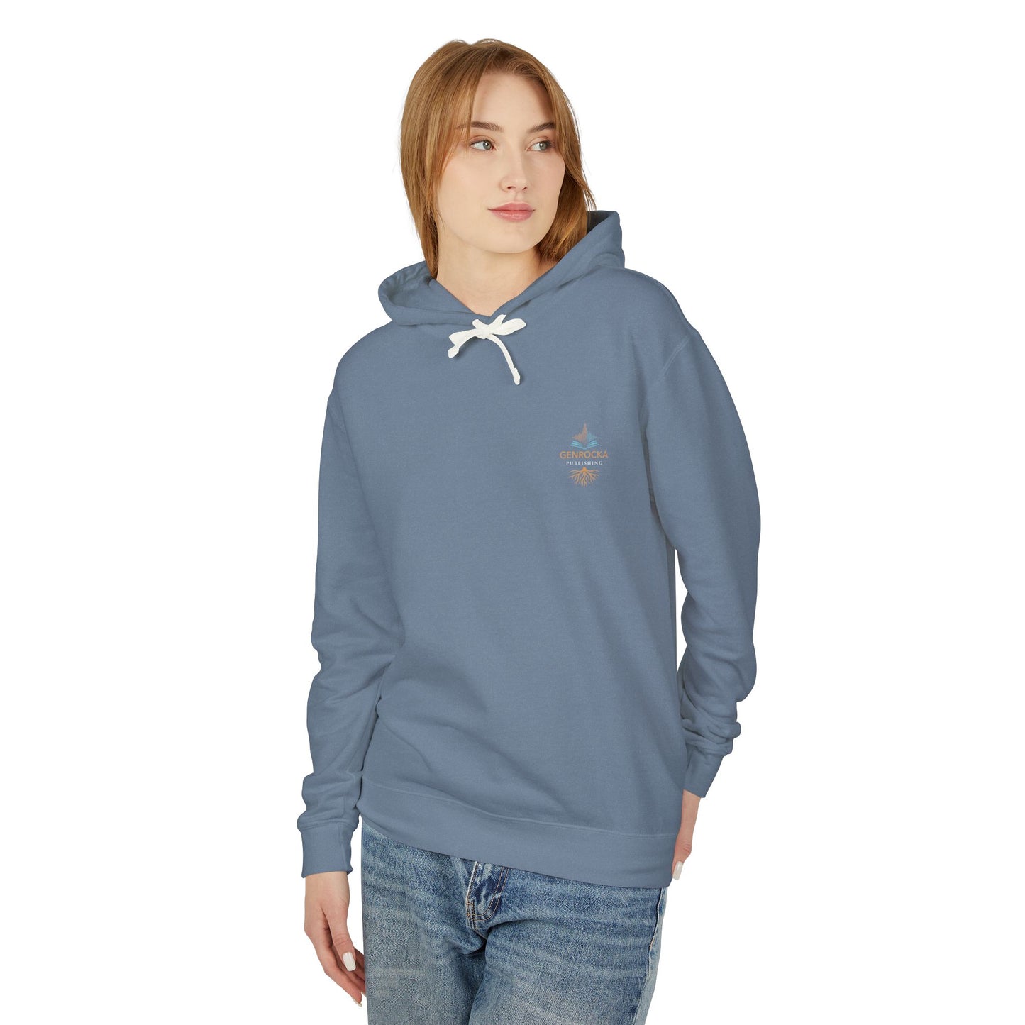 Genrocka Roots Hoodie — Lightweight Cream Hooded Sweatshirt