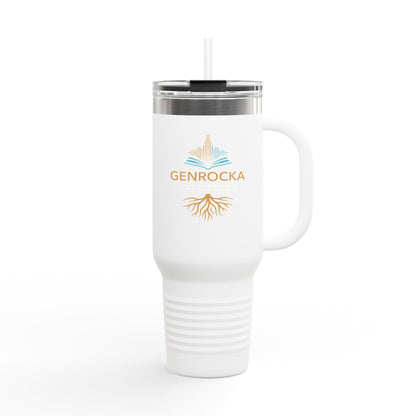 40oz Insulated Tumbler with Handle — Stainless Steel Travel Mug, Teacher Appreciation Gift