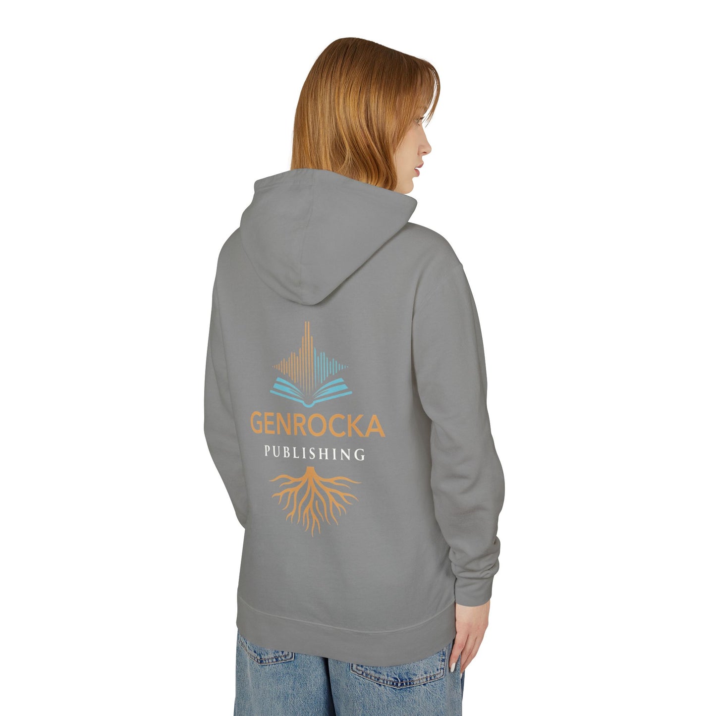 Genrocka Roots Hoodie — Lightweight Cream Hooded Sweatshirt